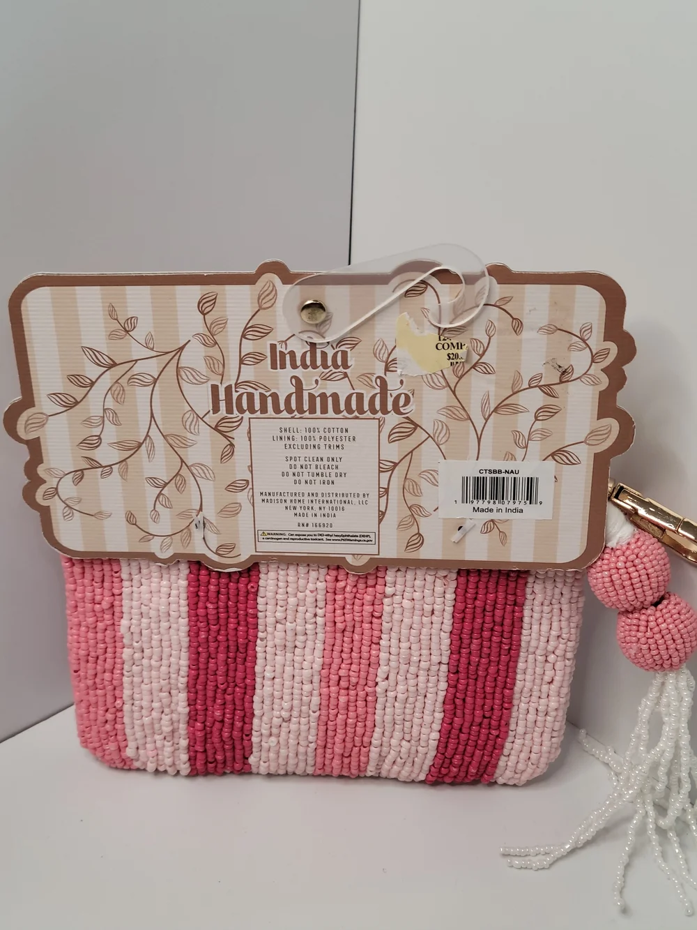 👉✨️ Made In India Handmade Pink Beaded 